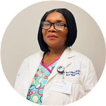 Anthonia Okeani Founder of EL-ROI Medical Wellness with patient
